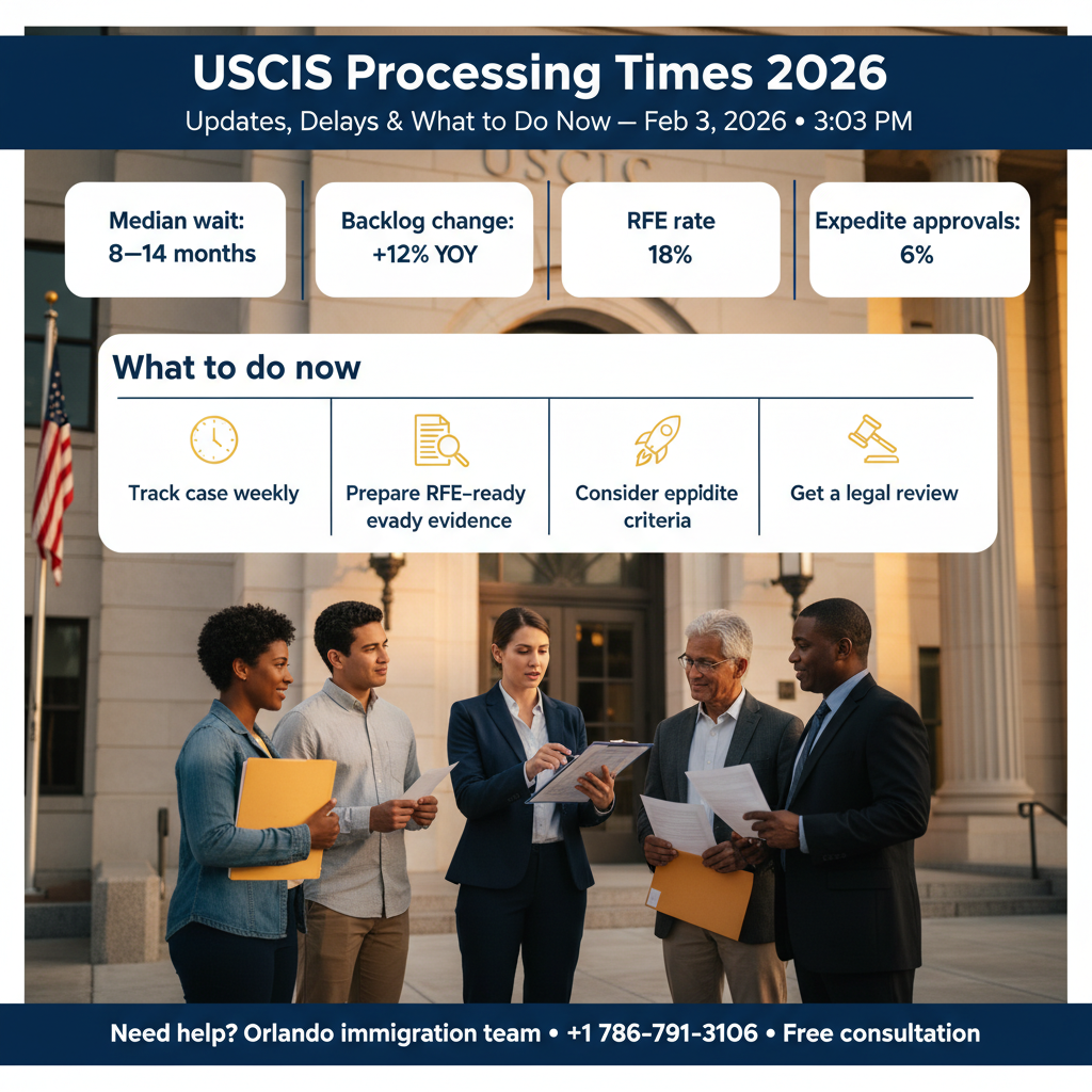 Tiempos de USCIS 2026: Cambios, Retrasos y Qué Hacer Hoy - Key Statistics