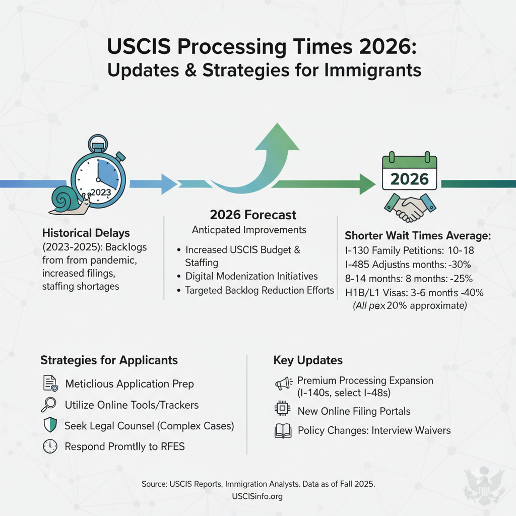 USCIS Processing Times 2026: Updates & Strategies for Immigrants - Key Statistics