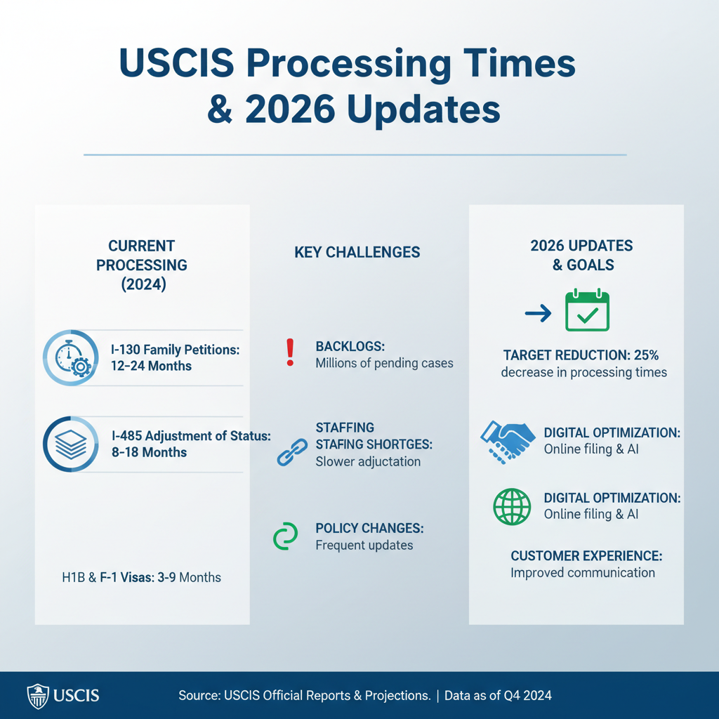 USCIS Processing Times & 2026 Updates: Your Guide in Orlando - Key Statistics