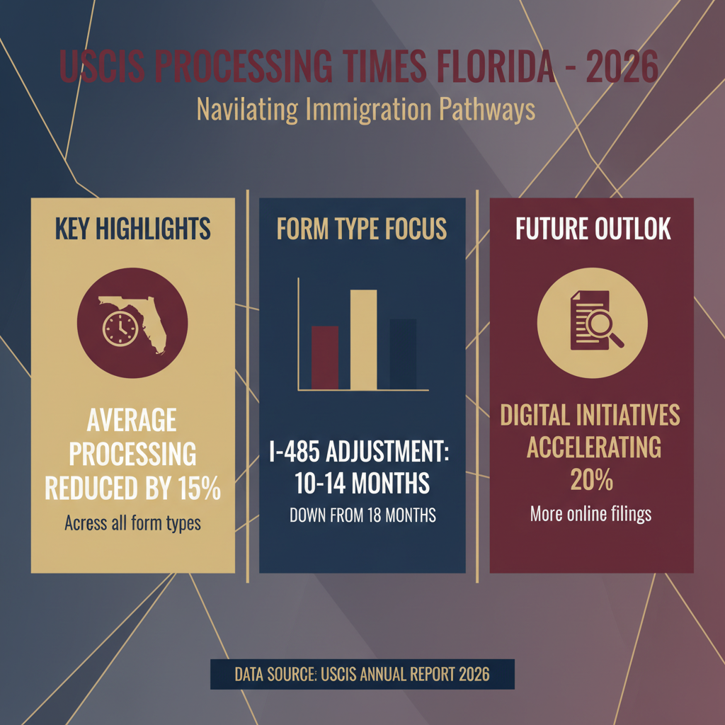 Tiempos de Procesamiento de USCIS en 2026: Claves para Inmigrantes en Florida - Key Statistics