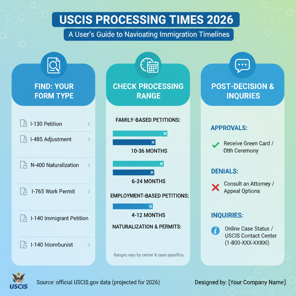 Tiempos de Procesamiento USCIS 2026: Su Guía Esencial - Key Statistics