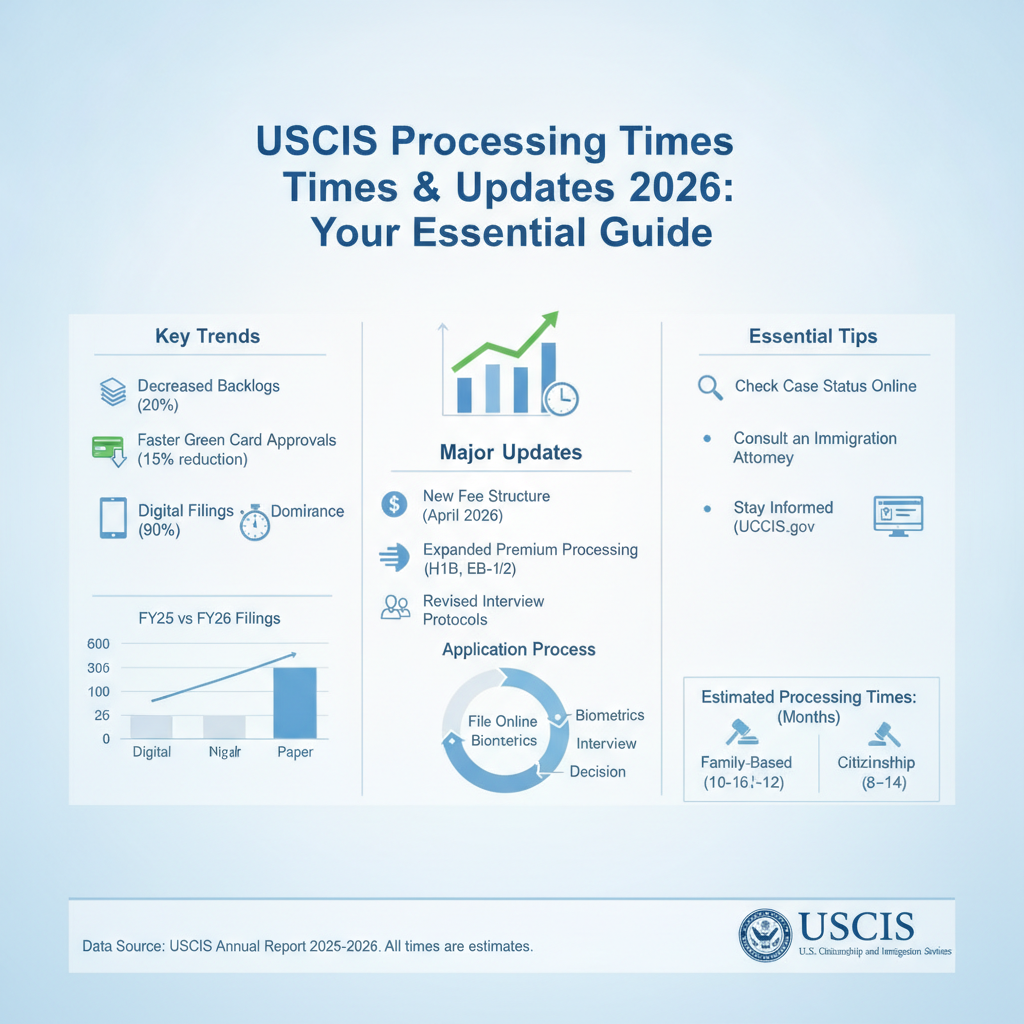 USCIS Processing Times & Updates 2026: Your Essential Guide for - Key Statistics