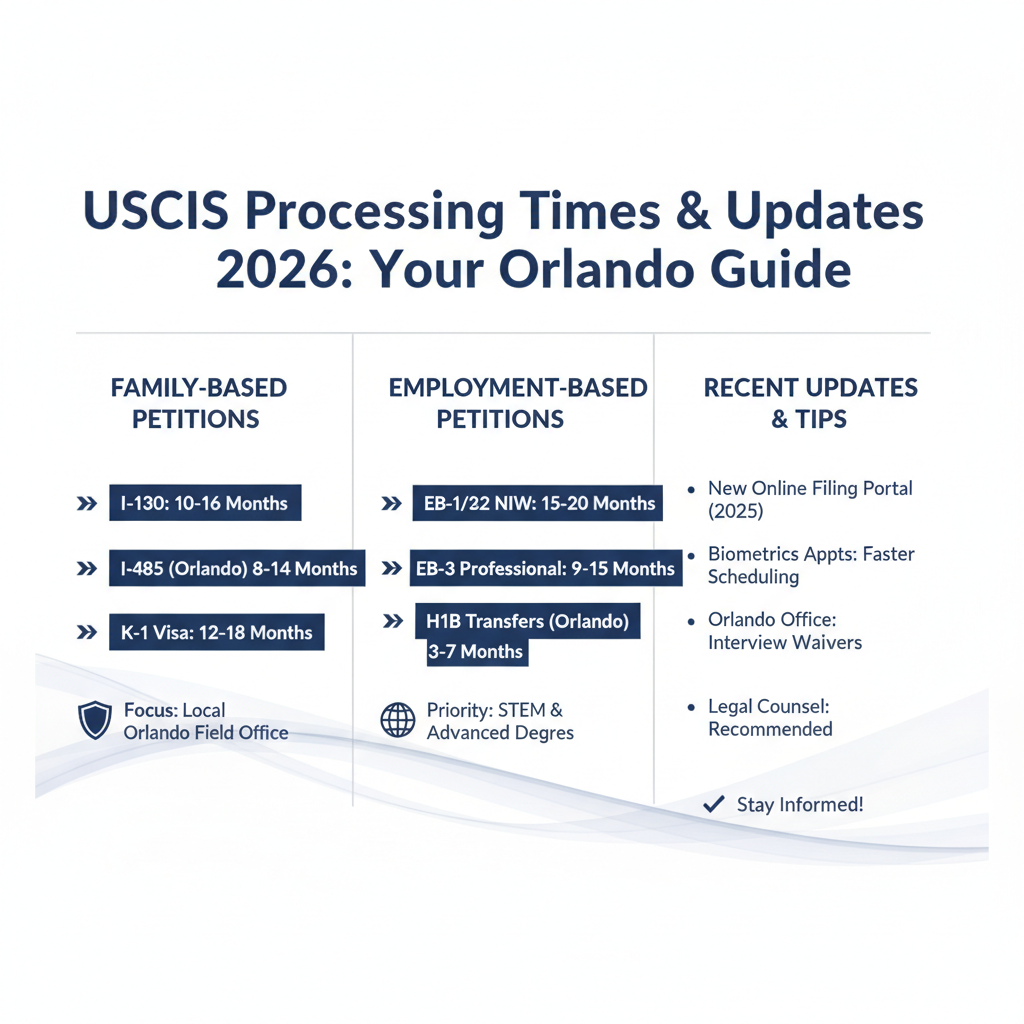USCIS Processing Times & Updates 2026: Your Orlando Guide - Key Statistics