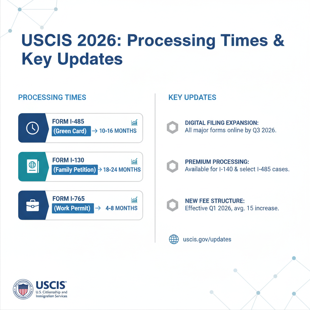 Tiempos de Procesamiento USCIS 2026: Tu Guía Esencial - Key Statistics